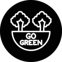 Go Green Vector Icon Design