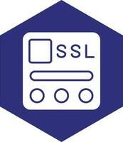 SSL File Vector Icon design