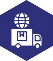 Global Delivery Vector Icon design