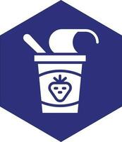 Yogurt Vector Icon design