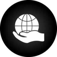 Global Hand Vector Icon