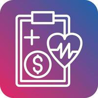 Health Insurance Vector Icon Design