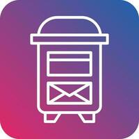 Mailbox Vector Icon Design