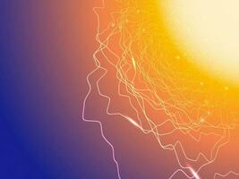 Abstract Shiny Background With Wavy Lines And illuminated Effects. vector