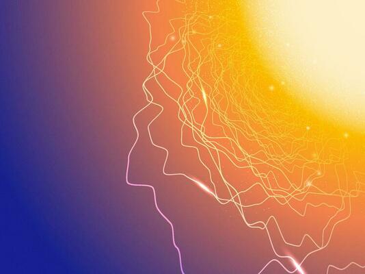 Abstract Shiny Background With Wavy Lines And illuminated Effects.