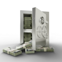 3D rendering of a mobile phone with soccer ball and stacks of Czech Koruna notes isolated on transparent background. png