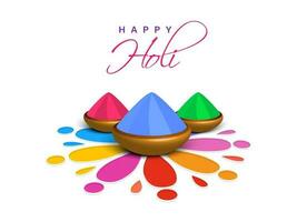 Indian Festival of Colours, Happy Holi Concept. vector