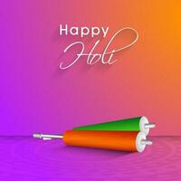 Indian Festival of Colours, Happy Holi Concept. vector