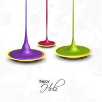 Indian Festival of Colours, Happy Holi Concept. vector