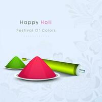 Indian Festival of Colours, Happy Holi Concept. vector