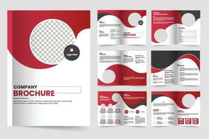 Brochure template layout design and corporate minimal multipage brochure template design vector