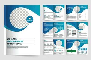 Brochure template layout design and corporate minimal multipage brochure template design vector