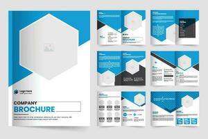 Brochure template layout design and corporate minimal multipage brochure template design vector