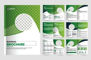 Brochure template layout design and corporate minimal multipage brochure template design vector