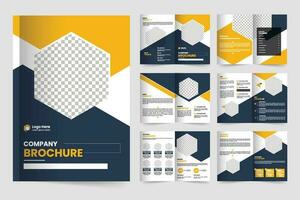 Brochure template layout design and corporate minimal multipage brochure template design vector