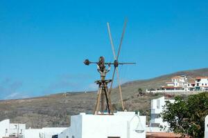 classic windmill mechanism without the sails photo