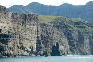 Coast of Agaete on the island of Gran Canaria in the Atlantic Ocean. photo