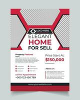 Home for sale, Modern Home for sale, Home for sale corporate flyer template vector