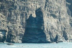 Coast of Agaete on the island of Gran Canaria in the Atlantic Ocean. photo