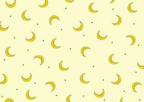 background with bananas pattern vector