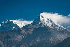 hermosa ver de Annapurna montaña rango , Nepal foto