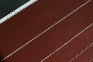 Running track in a stadium photo