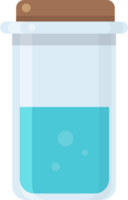 Trank Flasche Symbole .wissenschaftlich Forschung, chemisch experiment.flat Design Illustration Konzept von Wissenschaft. png