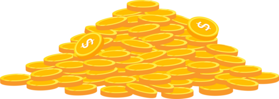 Coin and money cash icon png