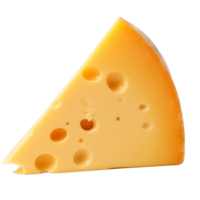 Piece of cheese isolated. png