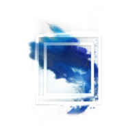 blue smoke with white square frame png