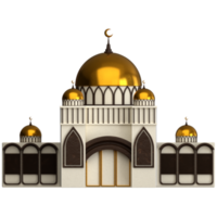 Mosque 3D render png