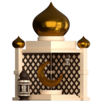 Mosque 3D Render png