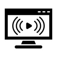 Live Stream Icon Design vector