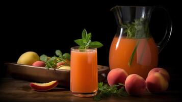 Peach Carrot Lemonade is the perfect end of summer drink. photo