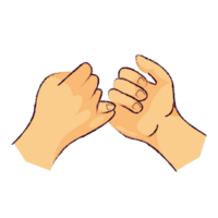 kleiner Finger versprechen wie ein Symbol von Freundschaft png