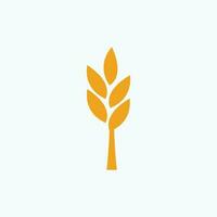 wheat simple flat design logo vector