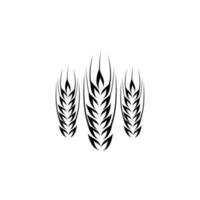 diseño de logotipo de icono de trigo vector