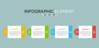 creativo infografía diseño modelo vector