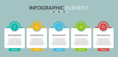 Creative infographic design template vector