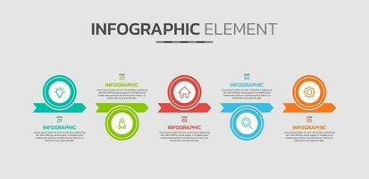 Creative infographic design template vector