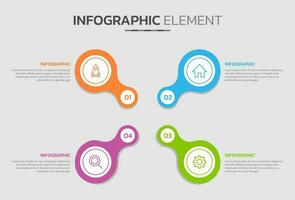 Creative infographic design template vector