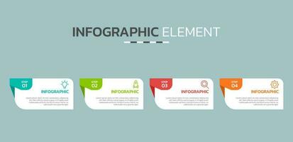 Creative infographic design template vector