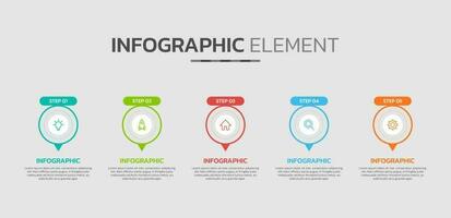 creativo infografía diseño modelo vector