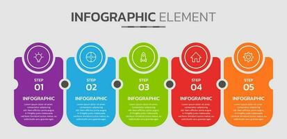 creativo infografía diseño modelo vector