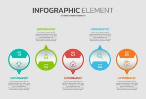 Creative infographic design template vector