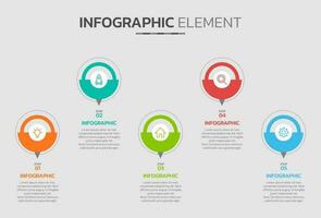 creativo infografía diseño modelo vector