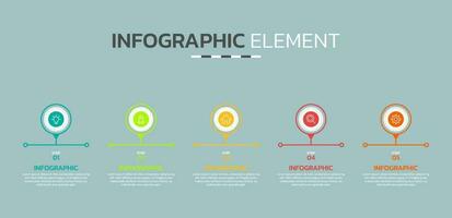 creativo infografía diseño modelo vector