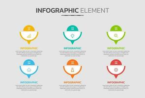 Creative infographic design template vector