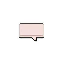 blank speak bubbles in pixel art style vector