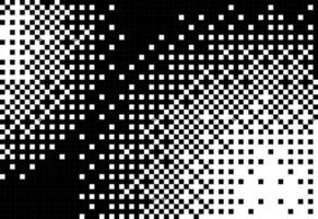 black and white gradient background in pixel art style vector